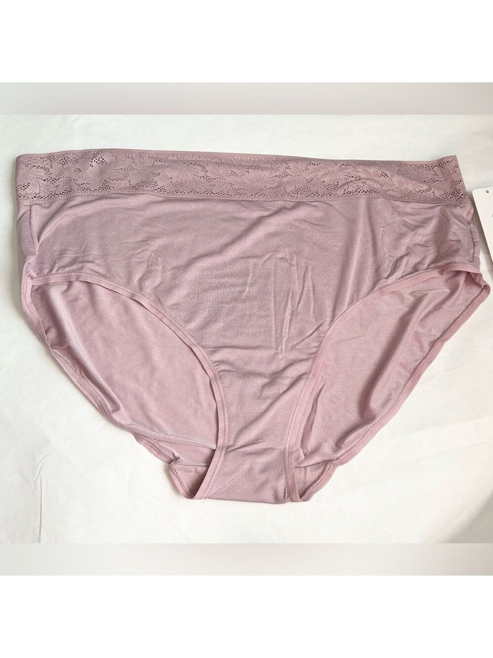 Tommy John Mauve Shadow Lace Waist Underwear XXL NWT